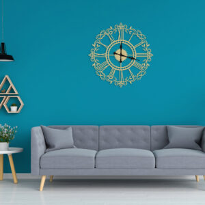 Roman Floral Wall Clock