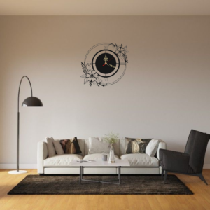Floral Rings Wall Clock